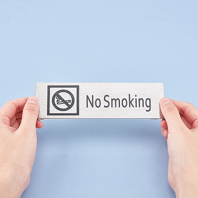 430 Stainless Steel Sign Stickers STAS-GF0001-06D-1