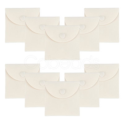 Square Velvet Jewelry Package Bags ABAG-WH0035-055C-03-1