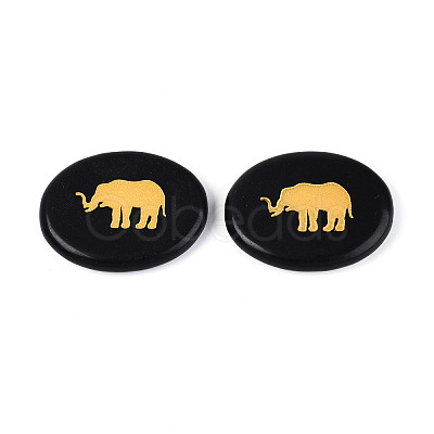 Natural Obsidian Cabochons G-T143-28A-1