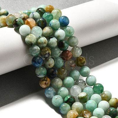 Natural Chrysocolla Beads Strands G-F784-A01-02-1