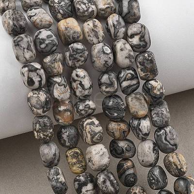Natural Picasso Jasper Beads Strands GG-C286-A29-1