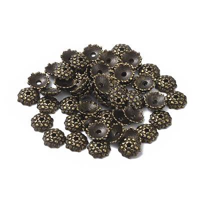 Tibetan Style Alloy Bead Caps MLF1650Y-NF-1
