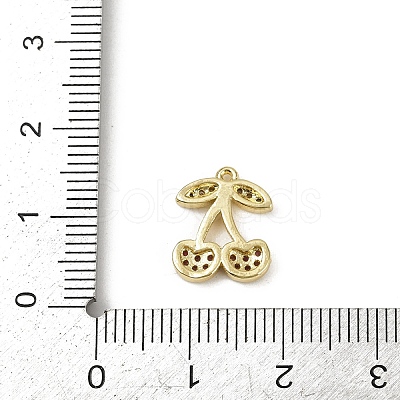 Brass Micro Pave Cubic Zirconia Pendants KK-M322-48G-04-1