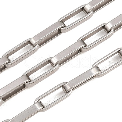 201 Stainless Steel Paperclip Chains CHS-H118-20P-1