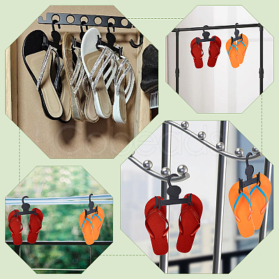 PP Plastic Slippers Hook Hangers FIND-WH0366-019-1