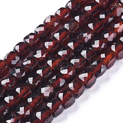 Natural Garnet Beads Strands G-E560-A18-1