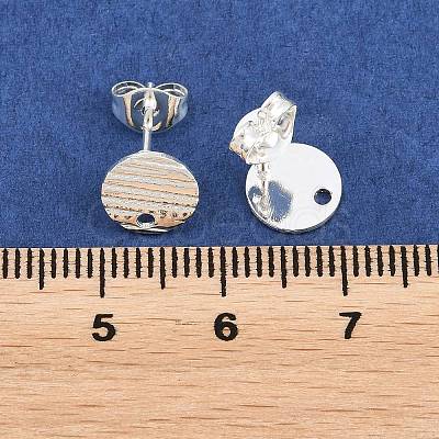 304 Stainless Steel Ear Stud Findings STAS-O119-17A-S-1