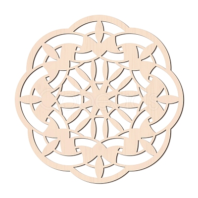 Laser Cut Wooden Wall Sculpture WOOD-WH0105-035-1