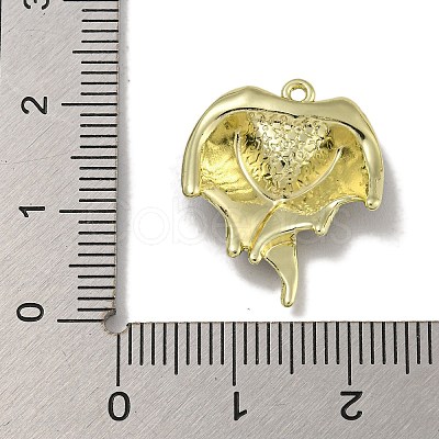 Rack Plating Alloy Enamel Pendants PALLOY-F312-49G-02-1