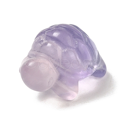 Natural Fluorite Carved Healing Tortoise Figurines LS-WG28275-01-1
