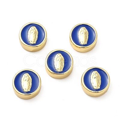 Brass Enamel Beads KK-E068-VB151-1-1