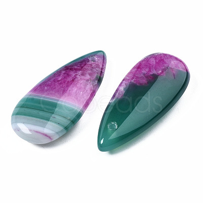 Natural Brazilian Agate Pendants G-S364-099C-1