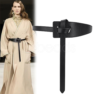 Cowhide Leather Chain Belts AJEW-WH0348-192A-01-1