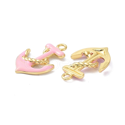 Eco-Friendly Brass Enamel Pendants STAS-C031-01G-02-1
