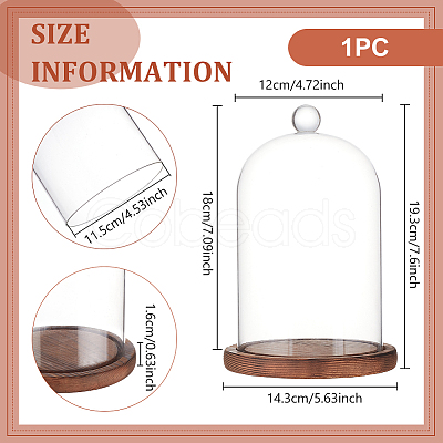 Glass Dome Cover AJEW-WH0270-199-1