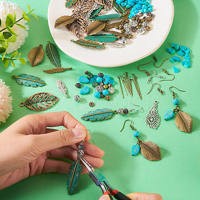DIY Dangle Earring Making Kit DIY-SW0001-17-1
