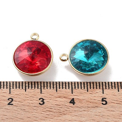 Faceted Glass Pendants STAS-P339-02G-1