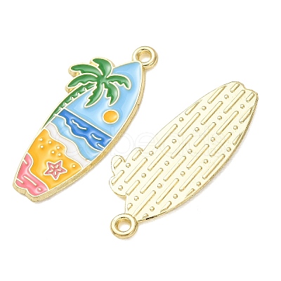 Ocean Alloy Enamel Pendants X-ENAM-B041-01T-1