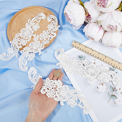 Sew on Flower Appliques PATC-WH0005-46B-1
