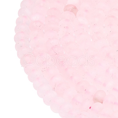 Natural Rose Quartz Beads Strands G-P575-A09-8x5mm-1