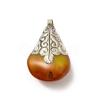 Brass Beeswax Pendant KK-H437-03AS-1