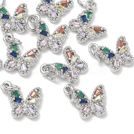 SHEGRACE Brass Pave Clear Cubic Zirconia Pendants XGRQ3Q921-628P-A-1
