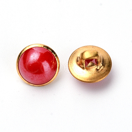 Alloy Resin Buttons BUTT-WH0017-16-1