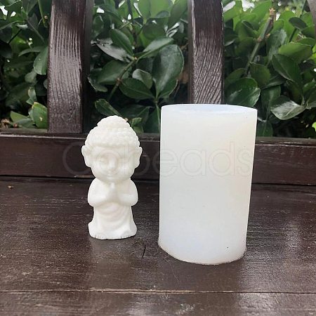 Buddha Shape Candle DIY Food Grade Silicone Statue Molds PW-WG48218-07-1