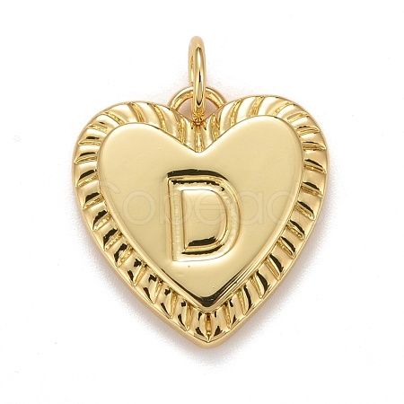 Rack Plating Golden Brass Pendants KK-E260-01G-D-1
