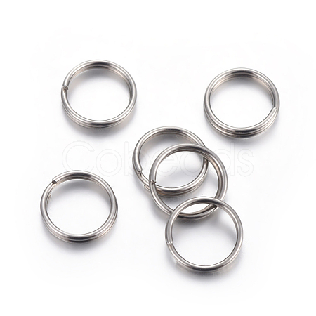 Tarnish Resistant 304 Stainless Steel Split Rings STAS-P223-22P-08-1