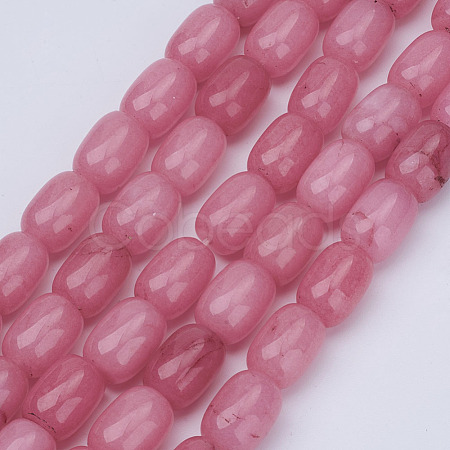 Barrel Shaped Gemstone Natural Rhodochrosite Stone Beads Strands X-G-S114-10-1