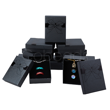 10Pcs Cardboard Jewelry Boxes CBOX-PH0002-09B-1