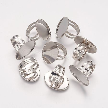 Brass Pad Ring Bases X-KK-B648-P-1
