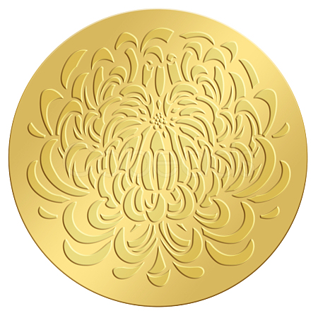 Plastic Self Adhesive Gold Foil Embossed Stickers DIY-WH0211-230-1