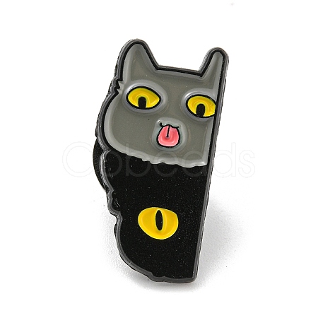 Cartoon Cat Enamel Pins JEWB-K016-10E-EB-1