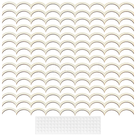 20Pcs Fan Shaped Wooden Frames DIY-BC0017-14A-1