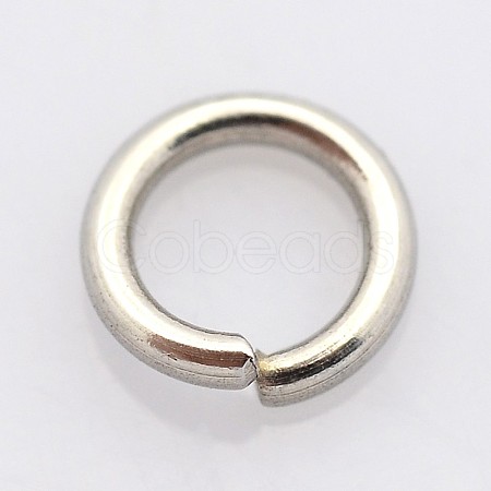 Tarnish Resistant 304 Stainless Steel Open Jump Rings STAS-E067-07-10mm-1