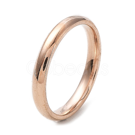 Ion Plating(IP) 304 Stainless Steel Flat Plain Band Rings STAS-I160-D-22mm-RG-1