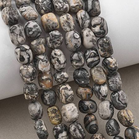 Natural Picasso Jasper Beads Strands GG-C286-A29-1