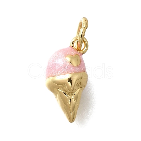 Brass Enamel Charms KK-D295-30G-03-1