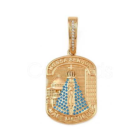 304 Stainless Steel with Rhinestone Pendants Hand Polished LS-STAS-Z171-25G-02-1