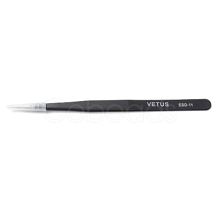 Spray Painted 201 Stainless Steel Beading Tweezers TOOL-G021-04-1