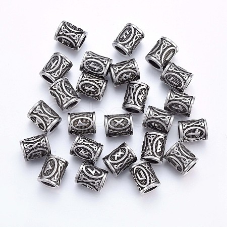 304 Stainless Steel Beads STAS-H460-01AS-1