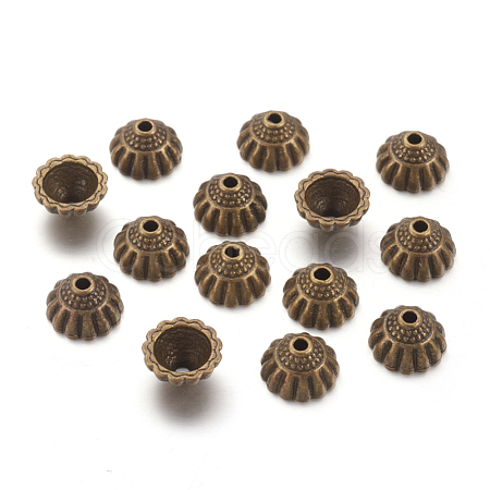 Tibetan Style Alloy Bead Caps MLF9305Y-NF-1
