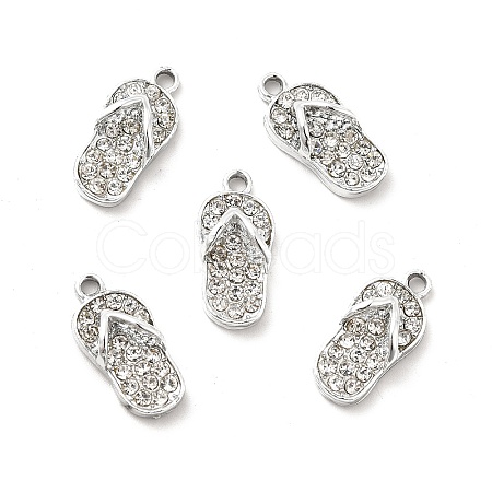 Alloy Rhinestone Pendants X-ALRI-C007-23P-1