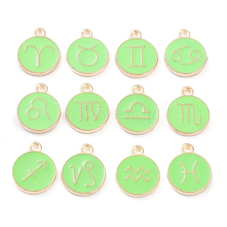 Alloy Enamel Pendants ENAM-S124-01B-06-1