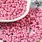 Baking Paint Glass Seed Beads, Peanut, Pearl Pink, 5.5~6x3~3.5x3mm, Hole: 1~1.2mm, about 4000pcs/pound