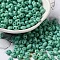 Opaque Acrylic Beads, Double Hole, Oval, Light Sea Green, 6x4.5x3.3mm, Hole: 1.2mm, about 14516pcs/500g