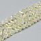 Electroplate Glass Beads Strands, Faceted Triangle, Light Goldenrod Yellow, 6x5x4mm, Hole: 1.2mm, about 100pcs/strand, 12.99 inch