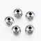 Tarnish Resistant 304 Stainless Steel Beads, Round, Stainless Steel Color, 5x4.5mm, Hole: 1.5mm